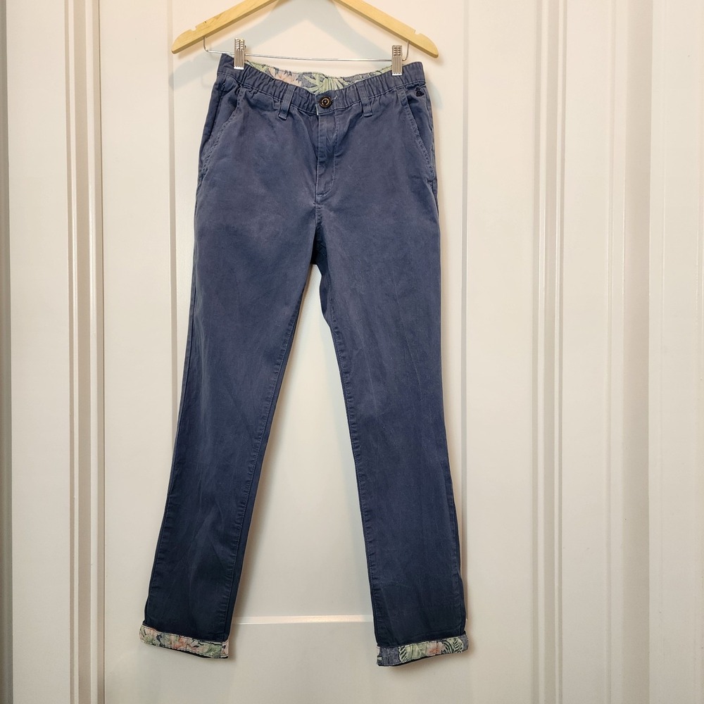 Chubbies True Blues Pants Men S Twill Floral Cuff Tropical Cuff Preppy‎ Coastal